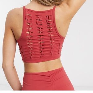 FREE PEOPLE MOVEMENT Revelation Crop Top In Red
